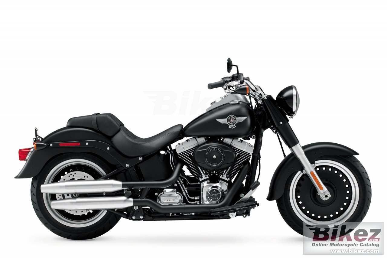 Big Harley-Davidson softail fat boy lo picture and wallpaper from Bikez.com